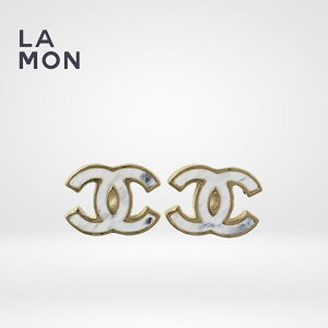 yVizVl sAX CO CHANEL EARRINGS ABB072 RR}[N ^ sAX CO GOLD/WHITE S[h/zCgn