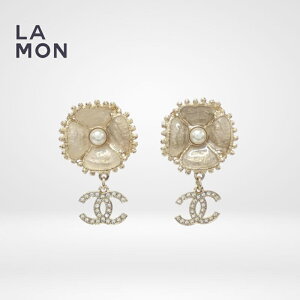 yVizVl sAX CO CHANEL EARRINGS ABC212 RR}[N ^ XgX RX`[ p[ sAX CO GOLD/BEIGE S[h/x[Wn