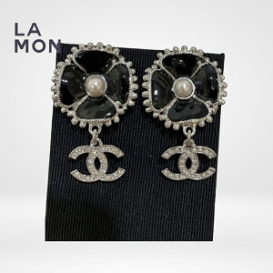 yVizVl sAX CO CHANEL EARRINGS ABC212 RR}[N ^ XgX RX`[ p[sAX CO SILVER/BLACK Vo[/ubNn