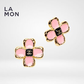 【新品】シャネル ピアス CHANEL EARRINGS ABC241 ココマーク メタル レジン ピアス GOLD/PINK ゴールド/ピンク系