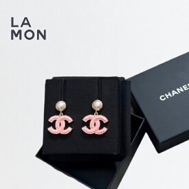 【新品】シャネル ピアス CHANEL EARRINGS ABC245 ココマーク メタル コスチューム パール ピアス GOLD/PINK ゴールド/ピンク系