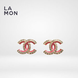 yVizVl sAX CO CHANEL EARRINGS ABC327 RR}[N ^ XgX sAX CO GOLD/PINK S[h/sNn