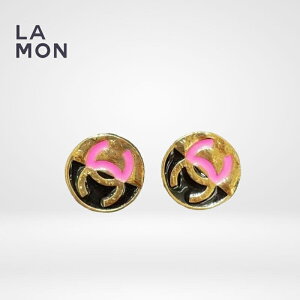 yVizVl sAX CO CHANEL EARRINGS ABC501 RR}[N ^ sAX CO GOLD/PINK S[h/sNn