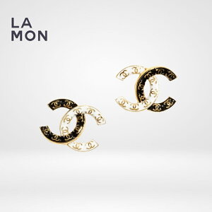 yVizVl sAX CO CHANEL EARRINGS ABC996 RR}[N ^ sAX CO GOLD/BLACK S[h/ubNn