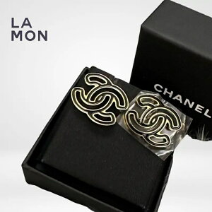 yVizVl sAX CO CHANEL EARRINGS ABE103 RR}[N ^ sAX CO GOLD/BLACK S[h/ubNn