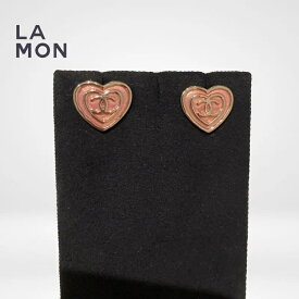 【新品】シャネル ピアス CHANEL EARRINGS ABD346 ココマーク メタル ハート ピアス GOLD/PINK ゴールド/ピンク系