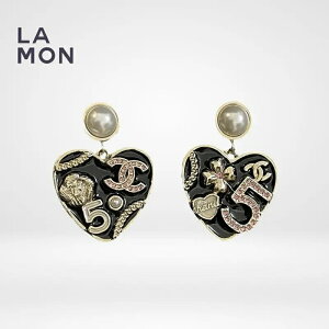 yVizVl sAX CO CHANEL EARRINGS ABD655 RR}[N ^ XgX RX`[ p[ n[g sAX CO GOLD/BLACK S[h/ubNn