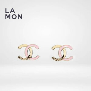 yVizVl sAX CO CHANEL EARRINGS ABE335 RR}[N ^ sAX CO GOLD/PINK S[h/sNn