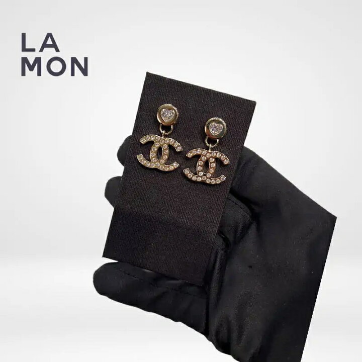 楽天市場】【新品】シャネル ピアス CHANEL EARRINGS ABE109 ココ 
