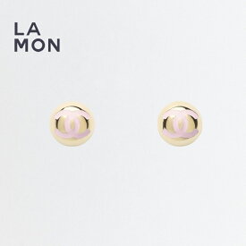 【新品】シャネル ピアス CHANEL EARRING ABE806 ココマーク メタル ピアス GOLD/PINK ゴールド/ピンク系