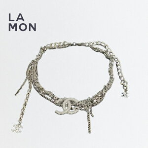 yVizVl lbNX CHANEL NECKLACE AB8873 RR}[N ^ XgX lbNX SILVER Vo[n