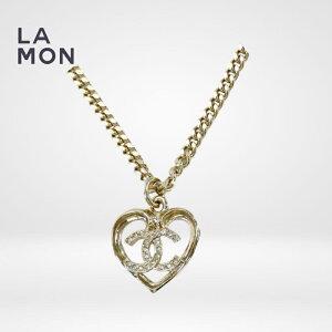 �y�V�i�z�V���l�� �l�b�N���X CHANEL NECKLACE ABA084 �R�R�}�[�N ���^�� �X�g���X �n�[�g �l�b�N���X GOLD �S�[���h�n