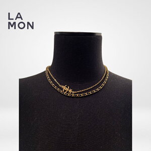 yVizVl lbNX CHANEL NECKLACE ABB329 RR}[N ^ XgX U[ lbNX GOLD/BLACK S[h/ubNn