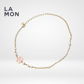 【新品】シャネル ネックレス CHANEL NECKLACE ABC237 ココマーク メタル ストラス コスチューム パール ネックレス GOLD/PINK ゴールド/ピンク系