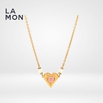 楽天市場】chanel ネックレス ハート ラインストーン ピンクの通販