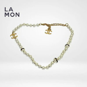 yVizVl lbNX CHANEL NECKLACE ABD290 RR}[N ^ RX`[ p[ lbNX GOLD/WHITE S[h/zCgn