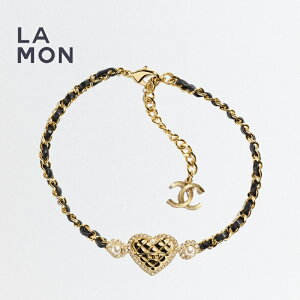 yVizVl lbNX CHANEL NECKLACE ABC855 RR}[N ^ XgX RX`[ p[ U[ lbNX GOLD/BLACK S[h/ubNn