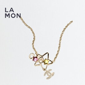 【新品】シャネル ネックレス CHANEL NECKLACE ABF190 ココマーク メタル ストラス ハート ネックレス GOLD/PINK ゴールド/ピンク系