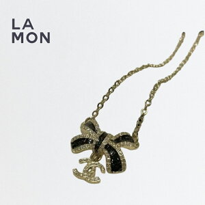 yVizVl lbNX CHANEL NECKLACE ABG390 RR}[N ^ XgX lbNX GOLD/BLACK S[h/ubNn