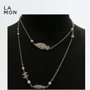 yVizVl lbNX CHANEL NECKLACE ABF693 RR}[N ^ RX`[ p[ XgX lbNX SILVER/Vo[n