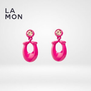 R[` sAX COACH CB413 SIGNATURE ENAMEL EARRINGS sAXPINK Multi sNn