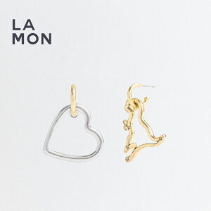 R[` sAX COACH CQ545 REXY HEART MISMATCH EARRINGS n[g sAX GOLD/SILVER S[h/Vo[n