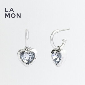 R[` sAX COACH CG188 Heart Huggie Earrings n[g sAX SILVER Vo[n