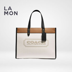 R[` g[gobO COACH C0777 Field Tote 30 In Colorblock With Coach Badge tB[h g[g obO CHALK/MULTI zCgn