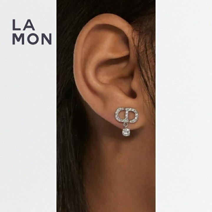 楽天市場】【新品】ディオール ピアス Dior Petit CD Earrings メタル 