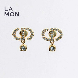 yVizfBI[ sAX DIOR Petit CD Earrings ^ NX^ sAX GOLD S[hn
