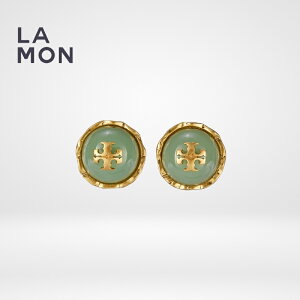 �g���[�o�[�` �s�A�X TORY BURCH 77311 300 ROXANNE CIRCLE-STUD EARRING ���N�T�[�k ���S �s�A�X Mint �O���[���n