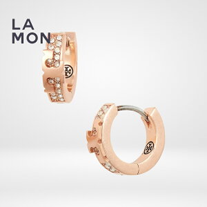 �g���[�o�[�` �s�A�X TORY BURCH 78635 650 Serif-T Pav? Huggie Hoop Earrings �G�i���� �t�[�v �s�A�X Rose Gold ���[�Y�S�[���h�n