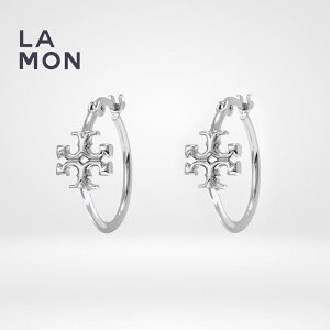�g���[�o�[�` �s�A�X TORY BURCH 138067 020 ELEANOR SMALL HOOP EARRINGS ���S �s�A�X SILVER �V���o�[�n