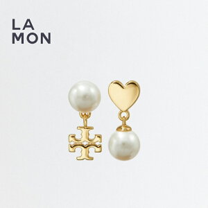 �g���[�o�[�` �s�A�X TORY BURCH 160263 782 Heart Earrings and Necklace Set �n�[�g ���^�� �p�[�� �s�A�X �l�b�N���X �Z�b�g Gold �S�[���h�n