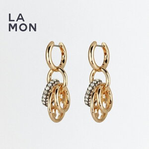 �g���[�o�[�` �s�A�X TORY BURCH 160179 783 MILLER PAV? INTERLOCKING EARRING �~���[ ���^�� �N���X�^�� �s�A�X Gold �S�[���h�n