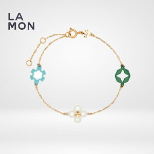 �g���[�o�[�` �u���X���b�g TORY BURCH 153714 700 Kira Clover Enamel Bracelet �L�� ���S �u���X���b�g Gold/Green �S�[���h/�O���[���n