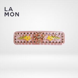 �g���[�o�[�` �o���b�^ TORY BURCH 85650 800 ROXANNE EMBELLISHED SMALL BARRETTE ���N�T�[�k �G���x���b�V�� �X���[�� �o���b�^ Gold/Coral �S�[���h/�R�[����
