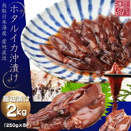 ほたるいか沖漬け 2026年 新物 ほたるいか沖漬け たっぷり2キロ (250g×8パック) 利尻昆布使用沖漬け 蛍…