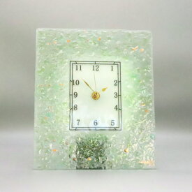 ベネチアングラス置時計 掛け時計 おしゃれ ベネチアンガラス かわいい　ヴェネチアンガラス　置き掛け兼用時計　pelt04-87