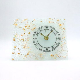 ベネチアングラス　ベネチアンガラス 置き時計　置時計 おしゃれ　ヴェネチアングラス　ゴールド