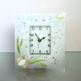 ベネチアングラス ベネチアンガラス 掛け時計 置時計 おしゃれ　お祝い　ヴェネチアンガラス　置き掛け兼用時計