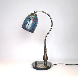 ベネチアングラスランプ 照明　テーブルランプ　卓上ランプ　イタリア製 fc-570ay-pavone05
