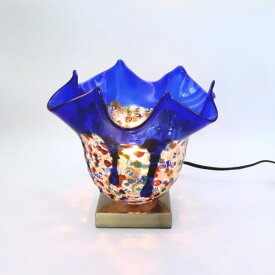 034-fantasy-fazoletto-blue ベネチアングラスランプ 照明　テーブルランプ　テーブルライト　卓上ランプ　イタリア製