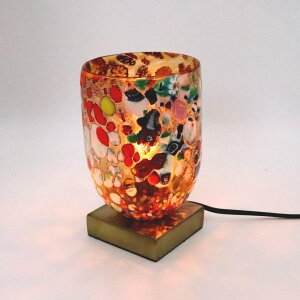 034-silver-goto-amber ベネチアングラスランプ 照明　テーブルランプ　テーブルライト　卓上ランプ　イタリア製