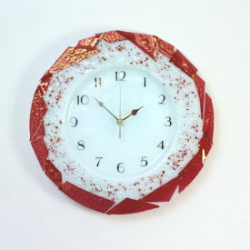 ベネチアングラス ベネチアンガラス 掛け時計 掛時計 おしゃれ かわいい ヴェネチアンガラス 35cm 掛け時計