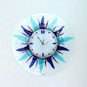 掛け時計 掛時計 ベネチアングラス ベネチアンガラス おしゃれ お祝い ヴェネチアンガラス 45cm