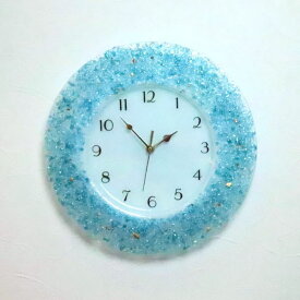 掛け時計 掛時計 おしゃれ　お祝い ベネチアングラス ベネチアンガラス ヴェネチアンガラス 35cm
