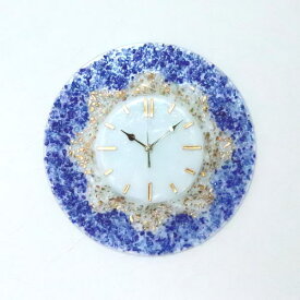 ベネチアングラス 掛け時計 おしゃれ ベネチアンガラス かわいい ヴェネチアンガラス 35cm 掛時計