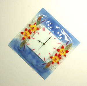 掛け時計 掛時計 ベネチアングラス ベネチアンガラス おしゃれ かわいい ヴェネチアンガラス 掛け時計