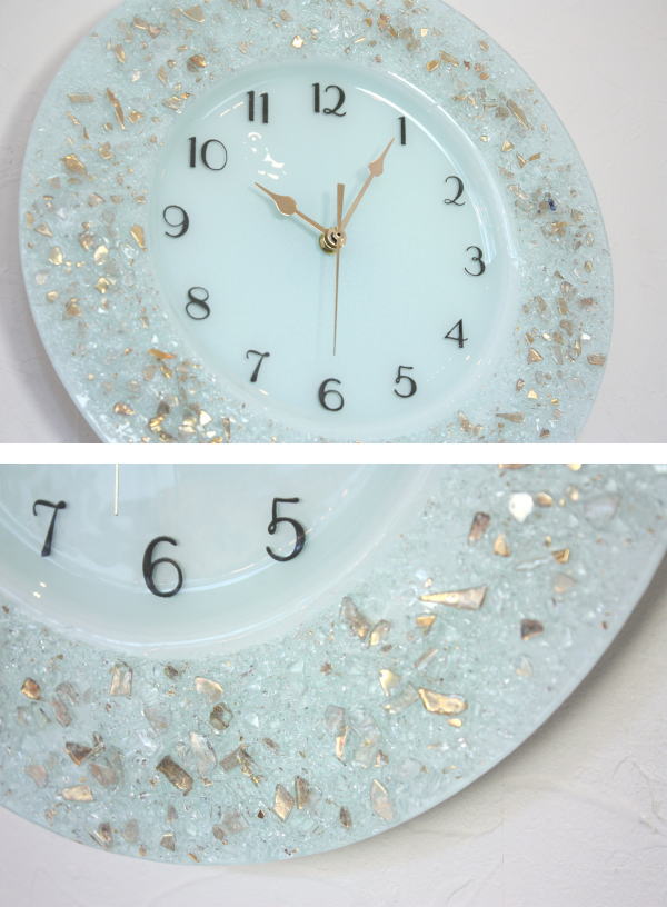 掛け時計 掛時計 ベネチアングラス ベネチアンガラス おしゃれ お祝い ヴェネチアンガラス 35cm | 時計とランプの専門店ランパデール